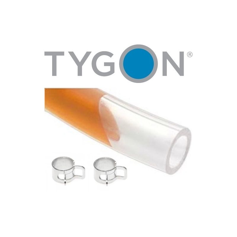 Durite pour bocal de frein TYGON 8mm - 30cm + 2 Colliers
