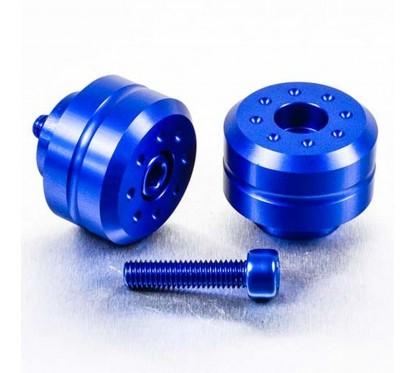 BAR END YAM 10 30MM BLUE