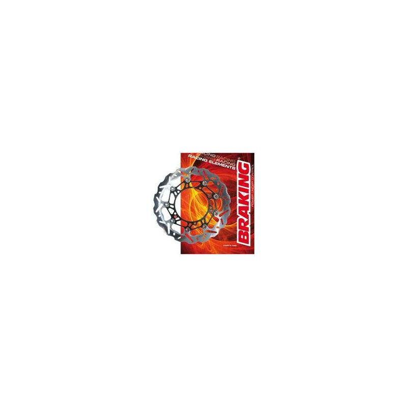 Disque de frein avant BRAKING WK103R Wave flottant Kawasaki ZX250R Ninja