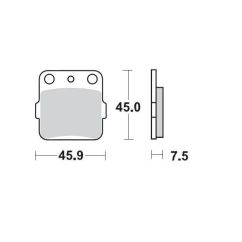 BRAKE PAD OFFROAD SINTER PRO RACING GP - 17211263