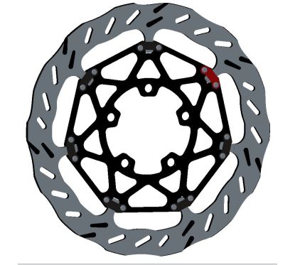 Disque de frein BRAKING EP090R Epta Wave flottant Kawasaki Ninja ZX-6R