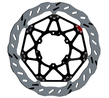 Disque de frein BRAKING EP098R Epta Wave flottant Honda CBR1000RR Fireblade