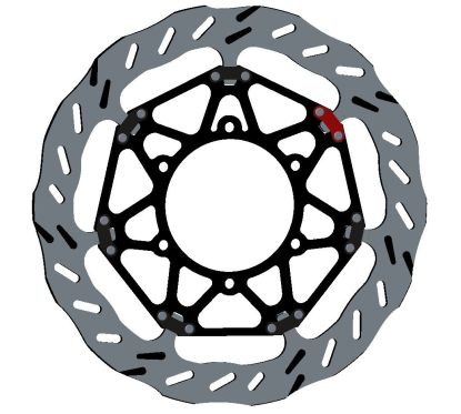 Disque de frein BRAKING EP101L Epta Wave flottant Suzuki GSX-R600