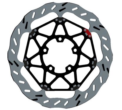Disque de frein BRAKING EP145R Epta Wave flottant Kawasaki Ninja ZX-10R