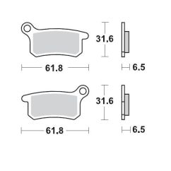 BRAKE PAD OFFROAD SINTER PRO RACING GP - 17211283