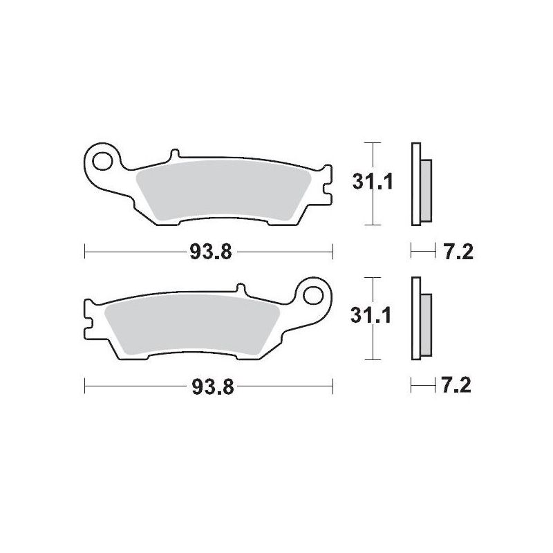 BRAKE PAD OFFROAD SINTER PRO RACING GP - 17211287