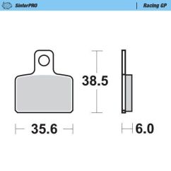 BRAKE PAD OFFROAD SINTER PRO RACING GP - 17212526
