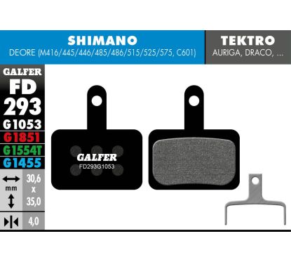 Plaquettes de frein standard G1053