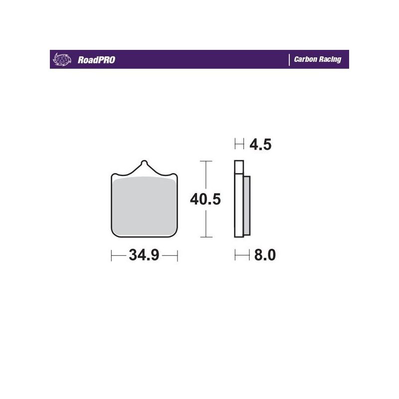 BRAKE PAD ROADPRO CARBON RACING - 17212614