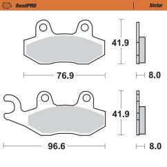 BRAKE PAD ROADPRO SINTER