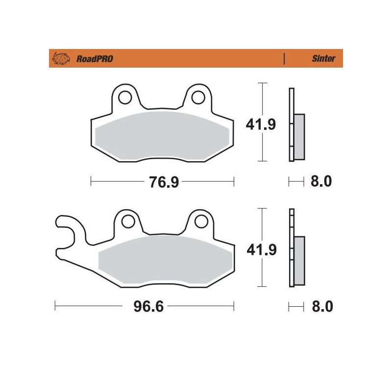 BRAKE PAD ROADPRO SINTER