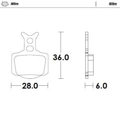 BRAKE PAD NITRO - 17213620