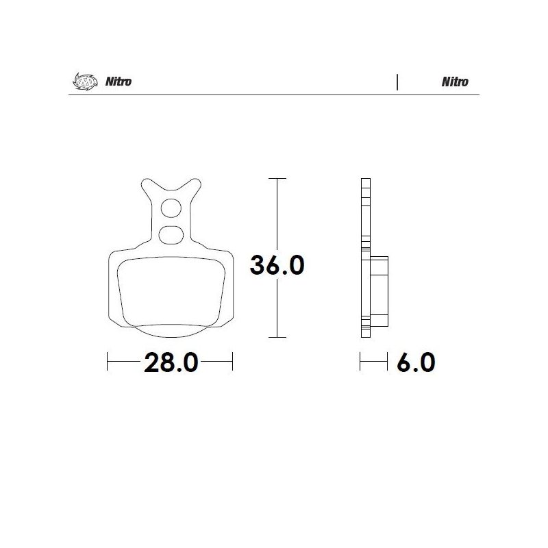 BRAKE PAD NITRO - 17213620
