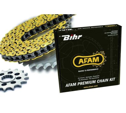 Kit chaîne AFAM 428 type XMR 14/52 (couronne Standard) Yamaha YZF-R125