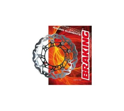 Disque de frein avant BRAKING WK030R Wave flottant