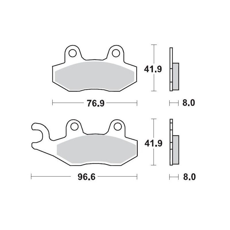 BRAKE PAD OFFROAD SINTER PRO RACING - 17211266