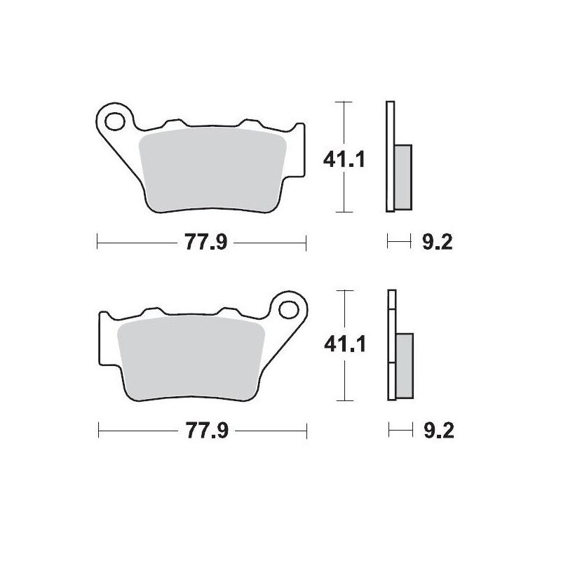 BRAKE PAD OFFROAD SINTER PRO RACING - 17211269