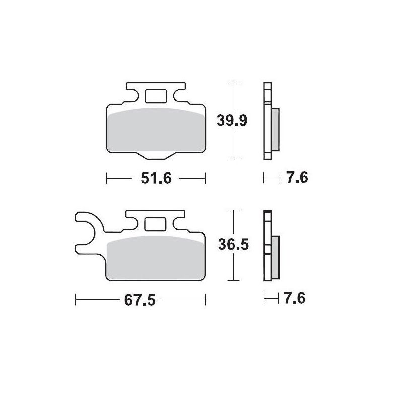 BRAKE PAD OFFROAD SINTER PRO RACING - 17211275