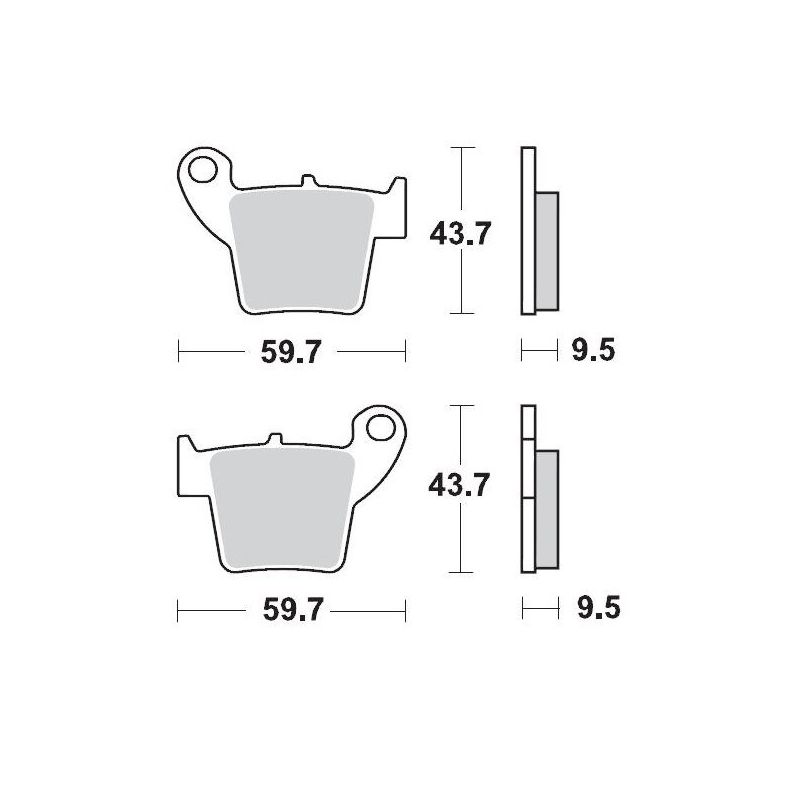 BRAKE PAD OFFROAD SINTER PRO RACING - 17211276