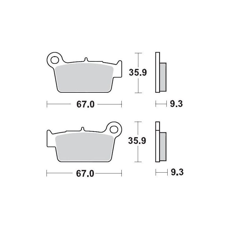 BRAKE PAD OFFROAD SINTER PRO RACING - 17211280