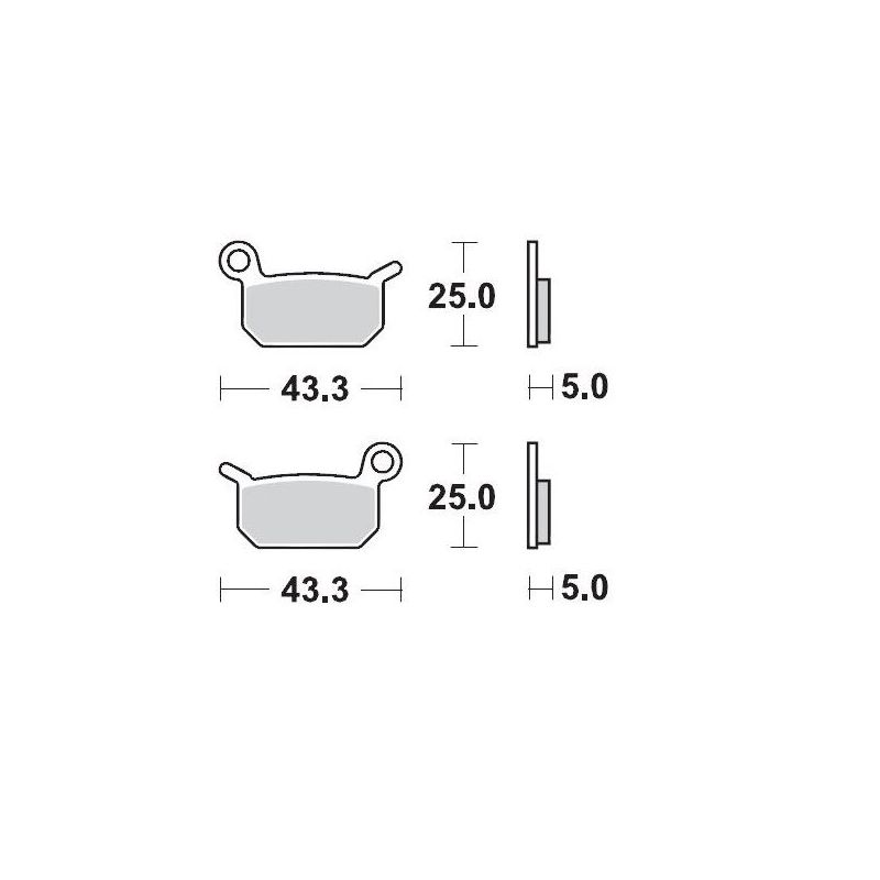 BRAKE PAD OFFROAD SINTER PRO RACING - 17211284
