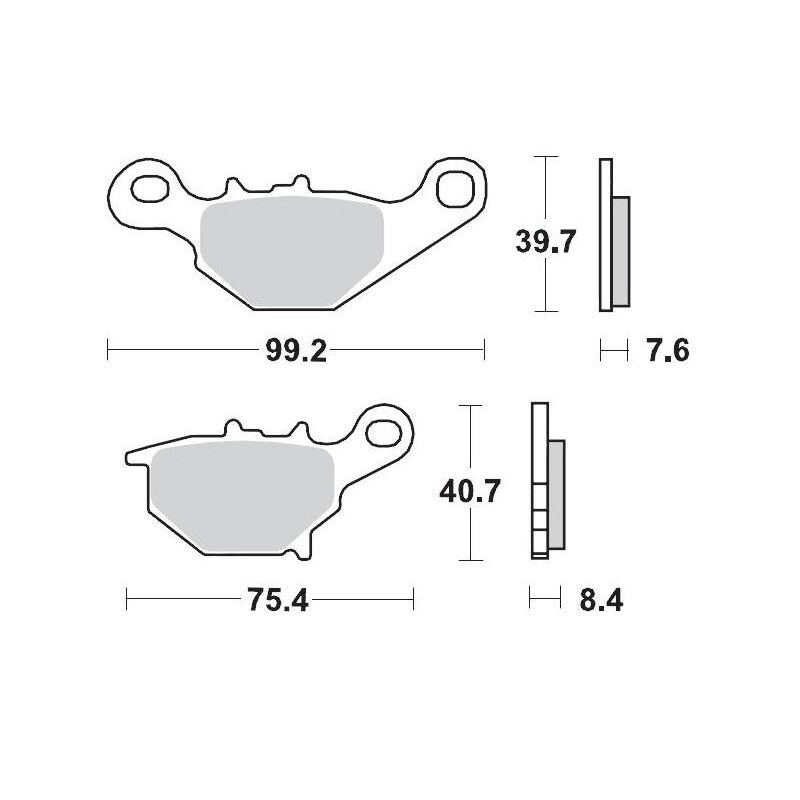BRAKE PAD OFFROAD SINTER PRO RACING - 17211285