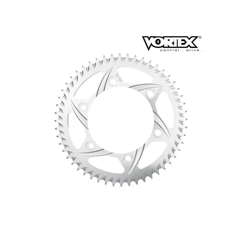Couronne VORTEX - YAMAHA R6 99-02 530 Conv - Argent (ref:642)