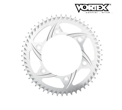 Couronne VORTEX - KTM 65SX 98-02 - Argent (ref:313)