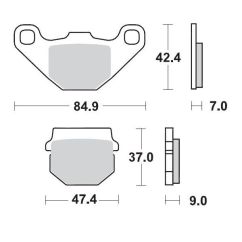 BRAKE PAD OFFROAD SINTER PRO RACING - 17211688