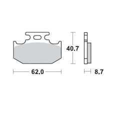 BRAKE PAD OFFROAD SINTER PRO RACING - 17211697