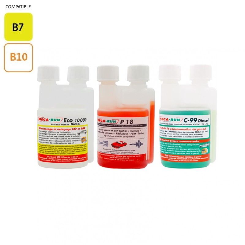 MECARUN - PACK ECO DIESEL - C99D 250ml + ECO10000D 250ml + P18 250ml MECARUN - PACK ECO DIESEL - C99D 250ml + ECO10000D 250ml + P18 250ml