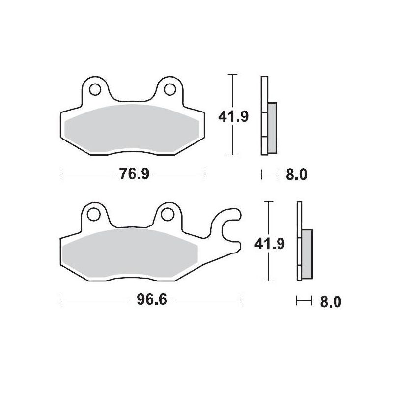 BRAKE PAD ATV SINTER PRO RACING