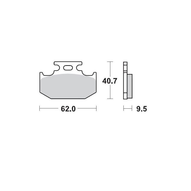 BRAKE PAD OFFROAD SINTER PRO RACING - 17211700