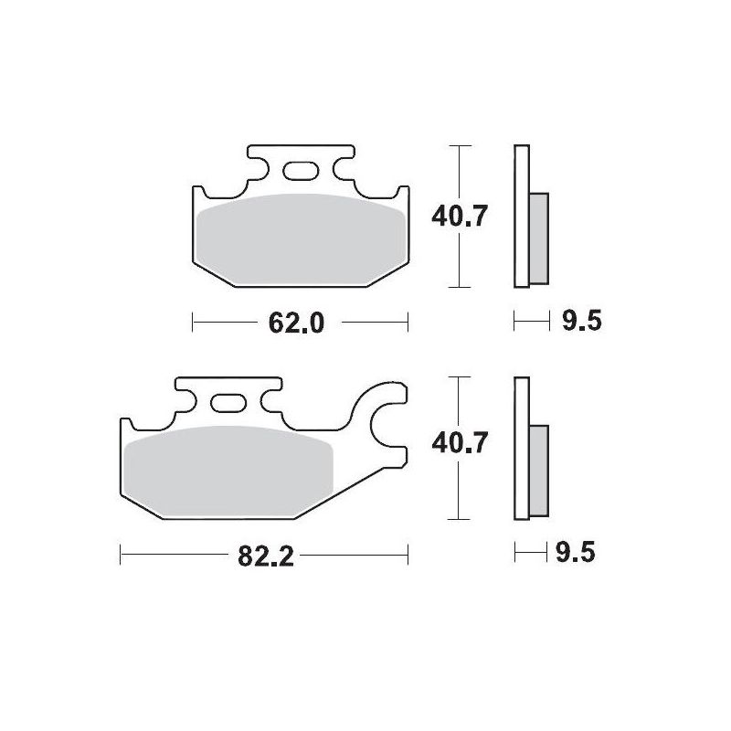 BRAKE PAD ATV SINTER PRO RACING - 17211705