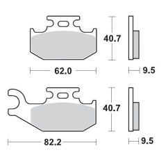 BRAKE PAD ATV SINTER PRO RACING - 17211706