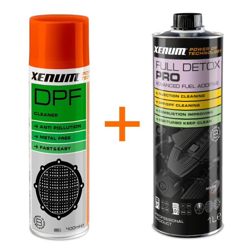 PACK FAP : Full Detox XENUM - 1L + DPF Cleaner 400ml - Nettoyant FAP + buse d'injection PACK FAP : Full Detox XENUM - 1L + DPF Cleaner 400ml - Nettoyant FAP + buse d'injection