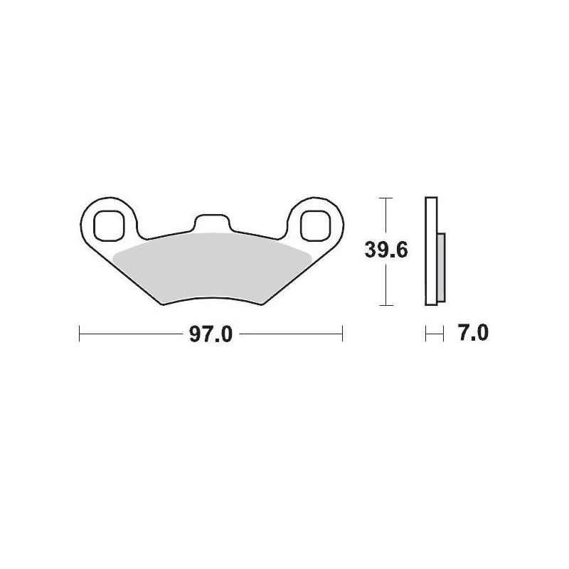 BRAKE PAD ATV SINTER PRO RACING - 17211711