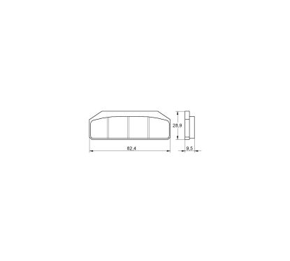 Plaquettes pour Etriers Accossato PZ005 - PZ007