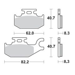 BRAKE PAD ATV SINTER PRO RACING - 17211712
