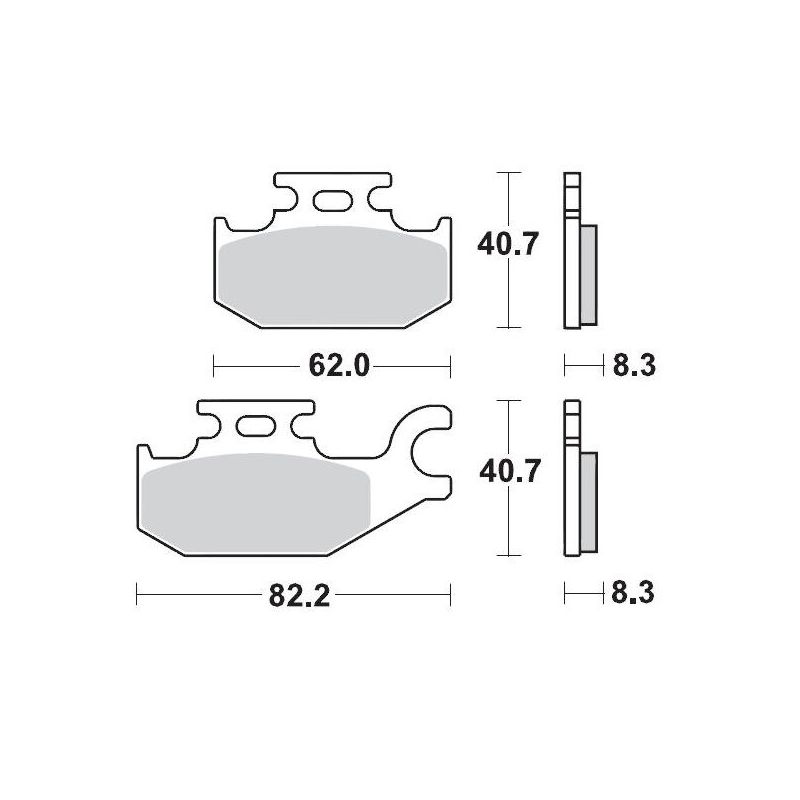 BRAKE PAD ATV SINTER PRO RACING - 17211712