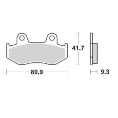 BRAKE PAD ATV SINTER PRO RACING - 17211713