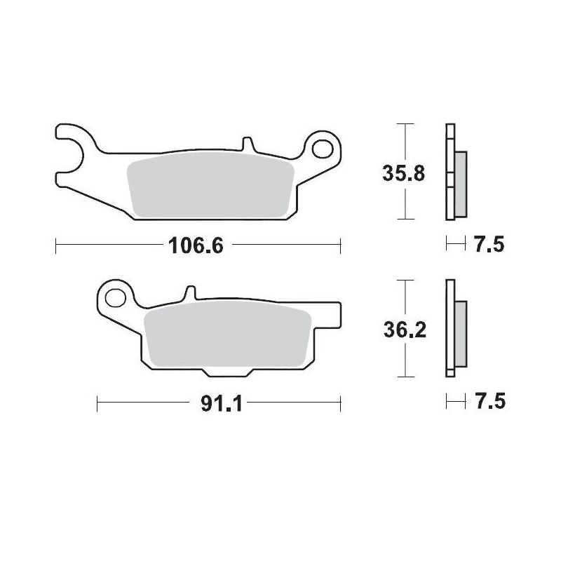 BRAKE PAD ATV SINTER PRO RACING - 17211714