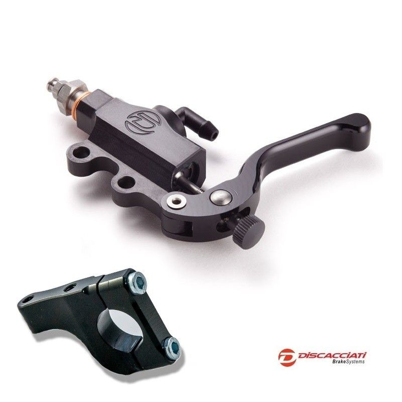 Pack DISCACCIATI Maître Cylindre ø13mm à l'index ARGENT + Support au guidon ø22.2mm Pack DISCACCIATI Maître Cylindre ø13mm à l'index ARGENT + Support au guidon ø22.2mm