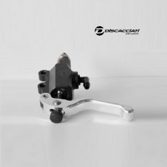 Pack DISCACCIATI Maître Cylindre ø13mm à l'index ARGENT + Support au guidon ø22.2mm Pack DISCACCIATI Maître Cylindre ø13mm à l'index ARGENT + Support au guidon ø22.2mm