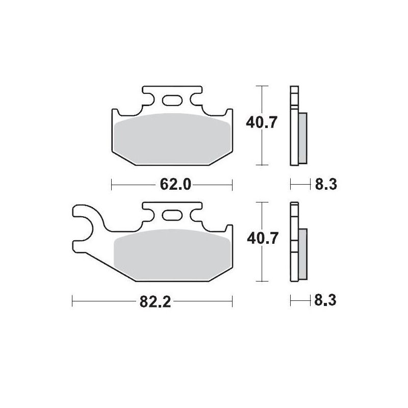 BRAKE PAD ATV SINTER PRO RACING - 17211718