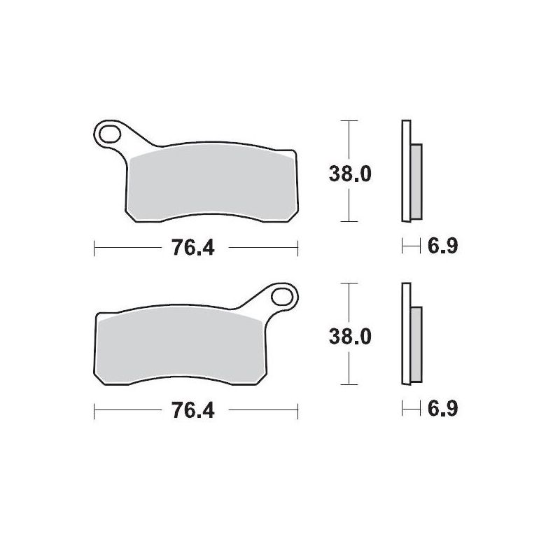 BRAKE PAD ATV SINTER PRO RACING - 17211720