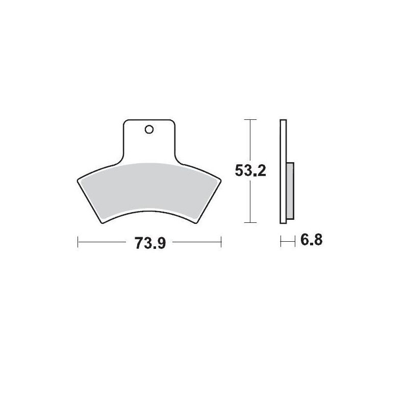 BRAKE PAD ATV SINTER PRO RACING - 17211723