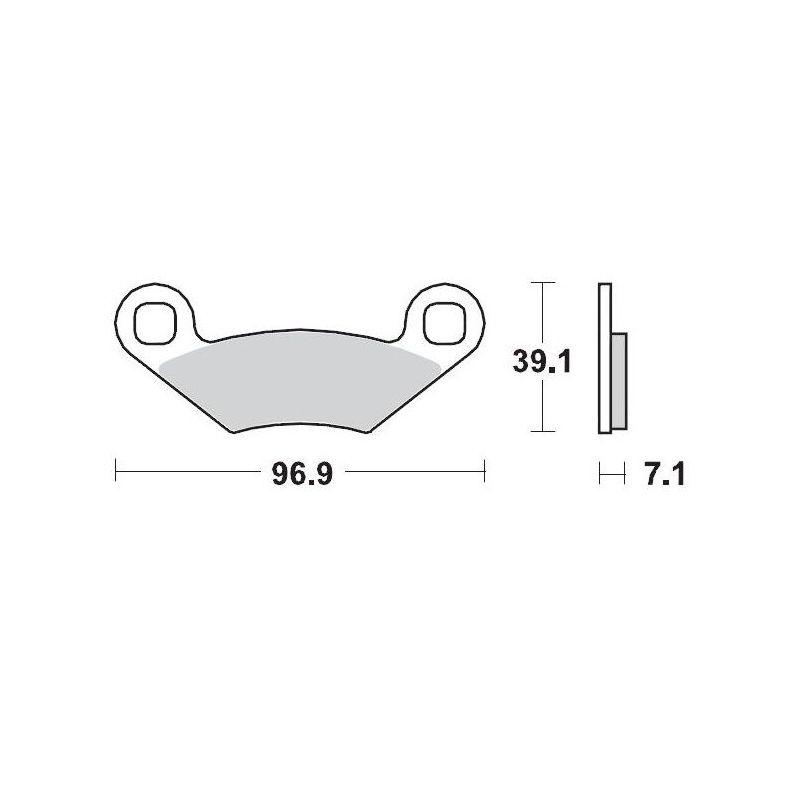 BRAKE PAD ATV SINTER PRO RACING - 17211724