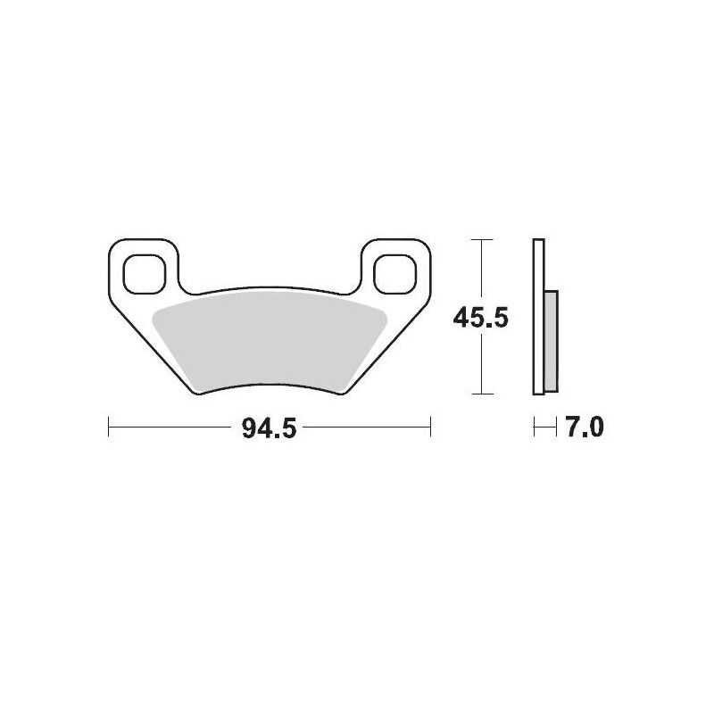 BRAKE PAD ATV SINTER PRO RACING - 17211725