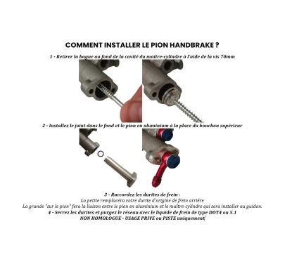 Pion Handbrake pour système double frein ENDURO & CROSS